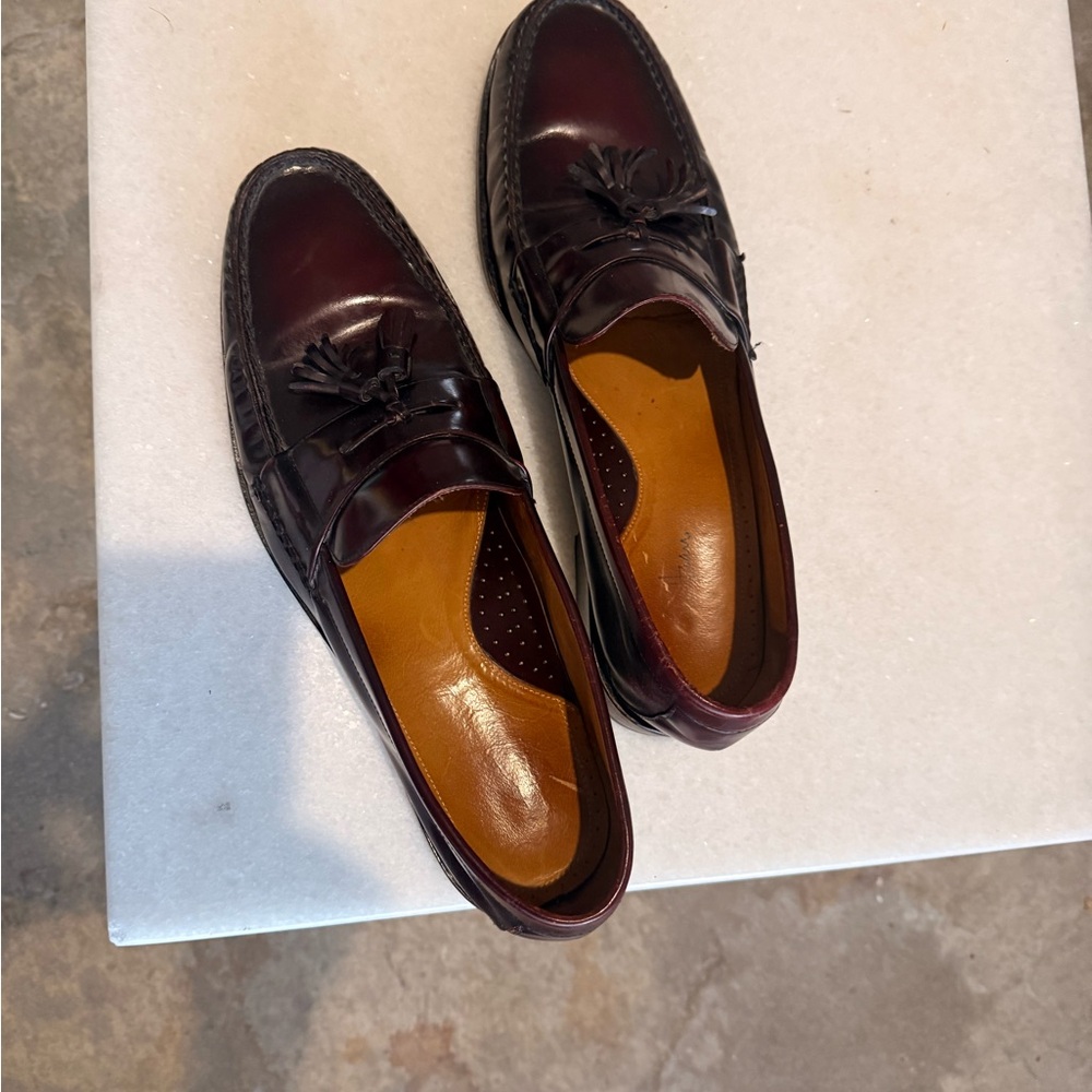 Cole Haan Men's Dark Red Tassel Loafers